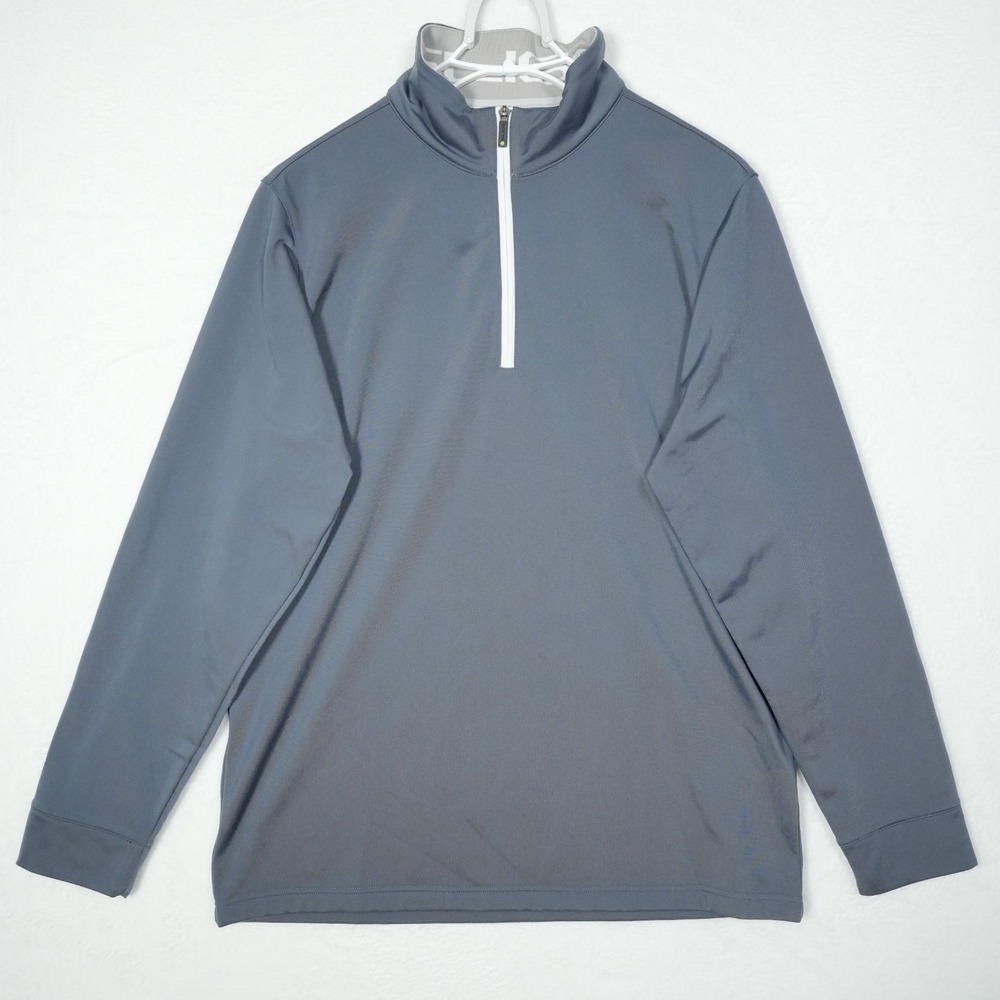 Sligo LayerTech Golf Pullover XL Navy‎ Blue 1/4 Zip Poly Long Sleeve Performance